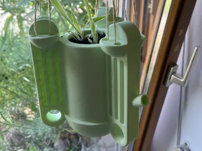 Hanging Plant Pot with Integrated Watering System