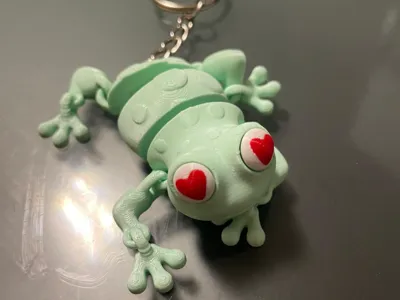 Articulated Frog Keychain