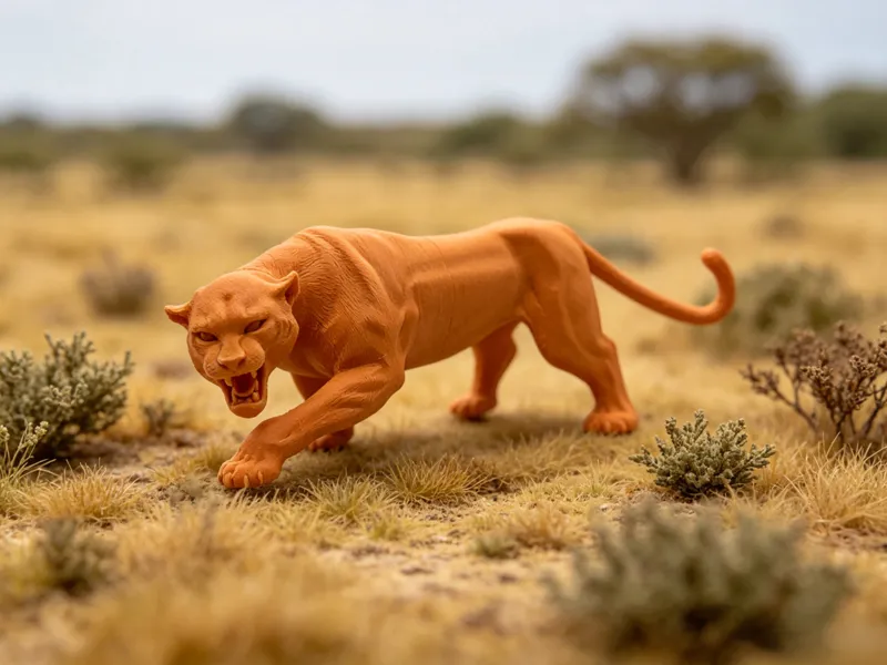 Roaring Jaguar: 3D Printed Predator Model