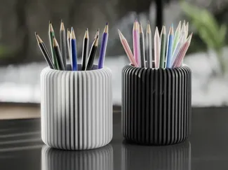 Ribbed Pencil Holder