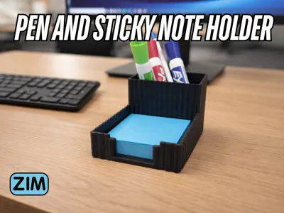 Pen and Sticky Note Holder
