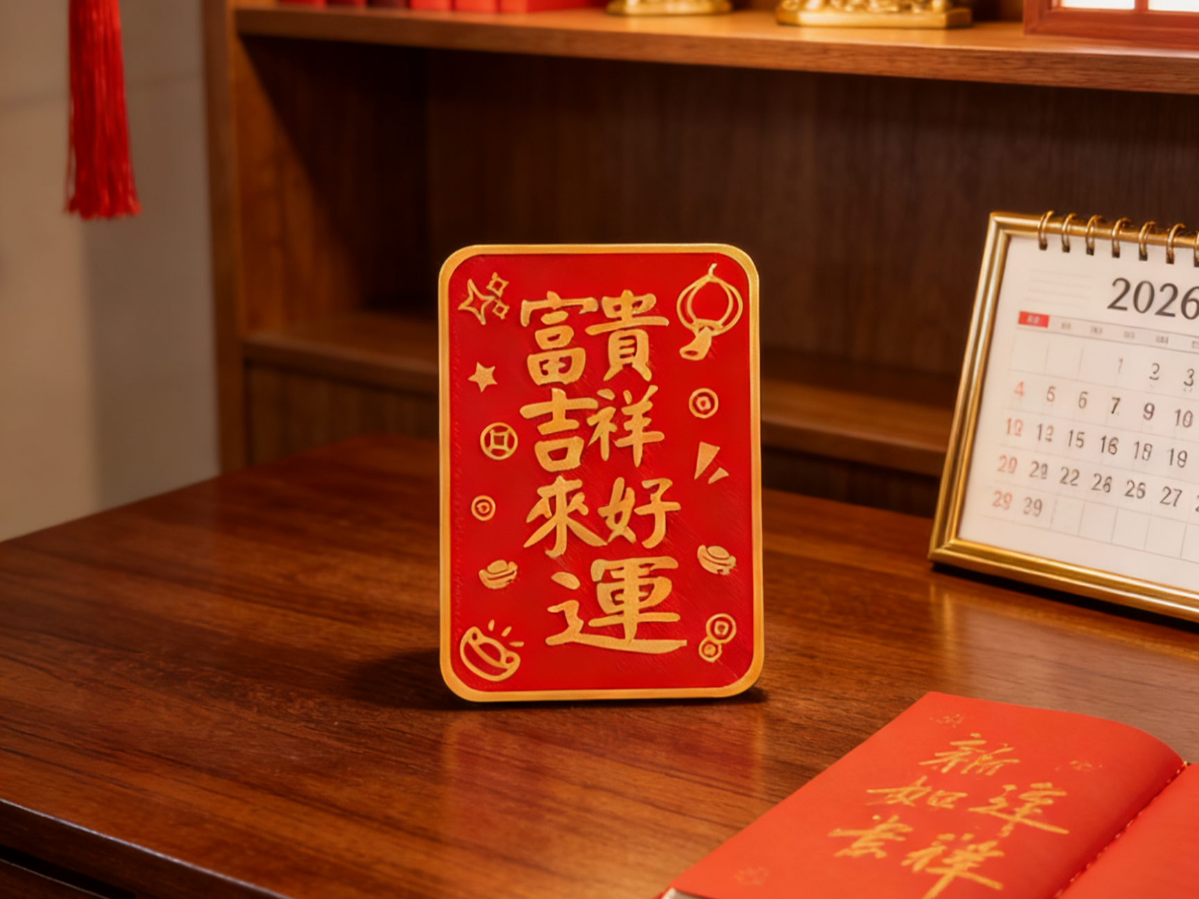 富贵吉祥来好运 桌面摆件 马年吉祥摆件 好运摆件