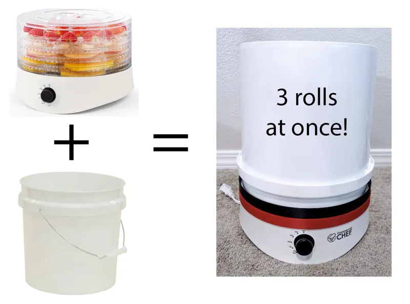 Coupler to Create a Cheap DIY Filament Dryer (Amazon dehydrator, and Walmart bucket)