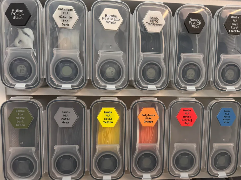 Customizable Dry box Filament Label by rai MakerWorld: Download Free 3D ...