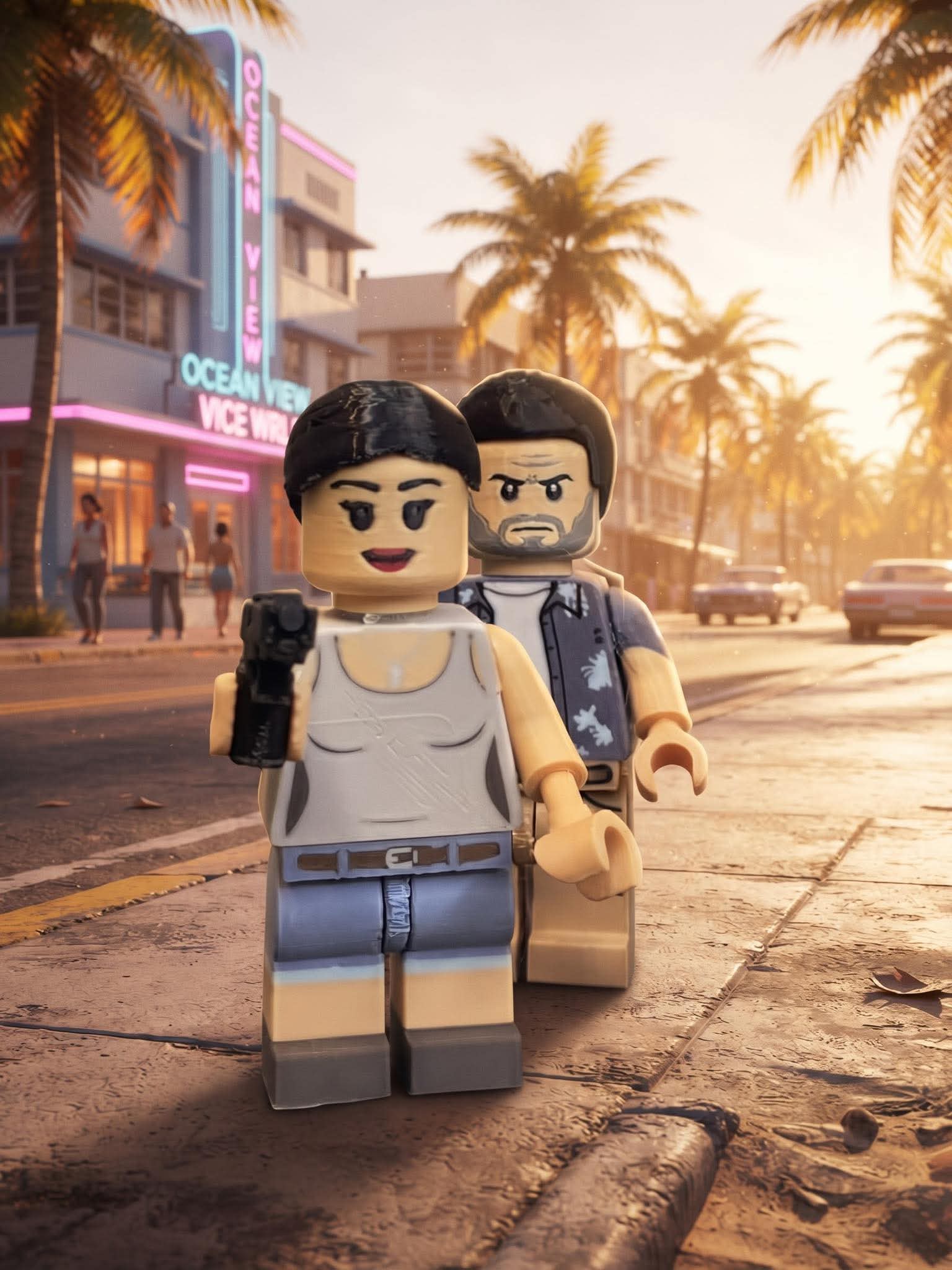 Big Brick Lucia Caminos (GTA VI) - Free 3D Print Model - MakerWorld