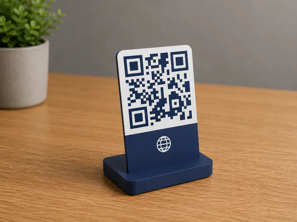 Customizable QR code with stand - Free 3D Print Model - MakerWorld