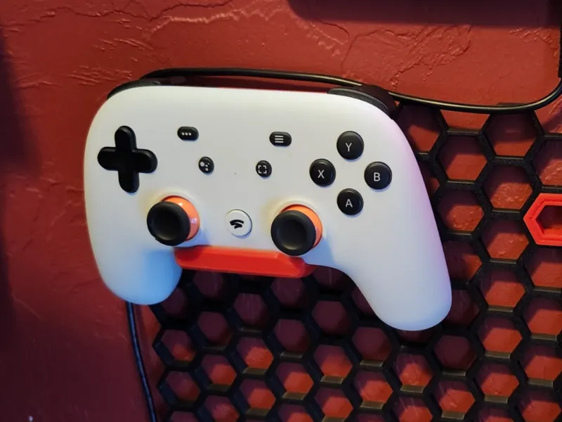 Honeycomb Storage Wall Stadia Controller Holder