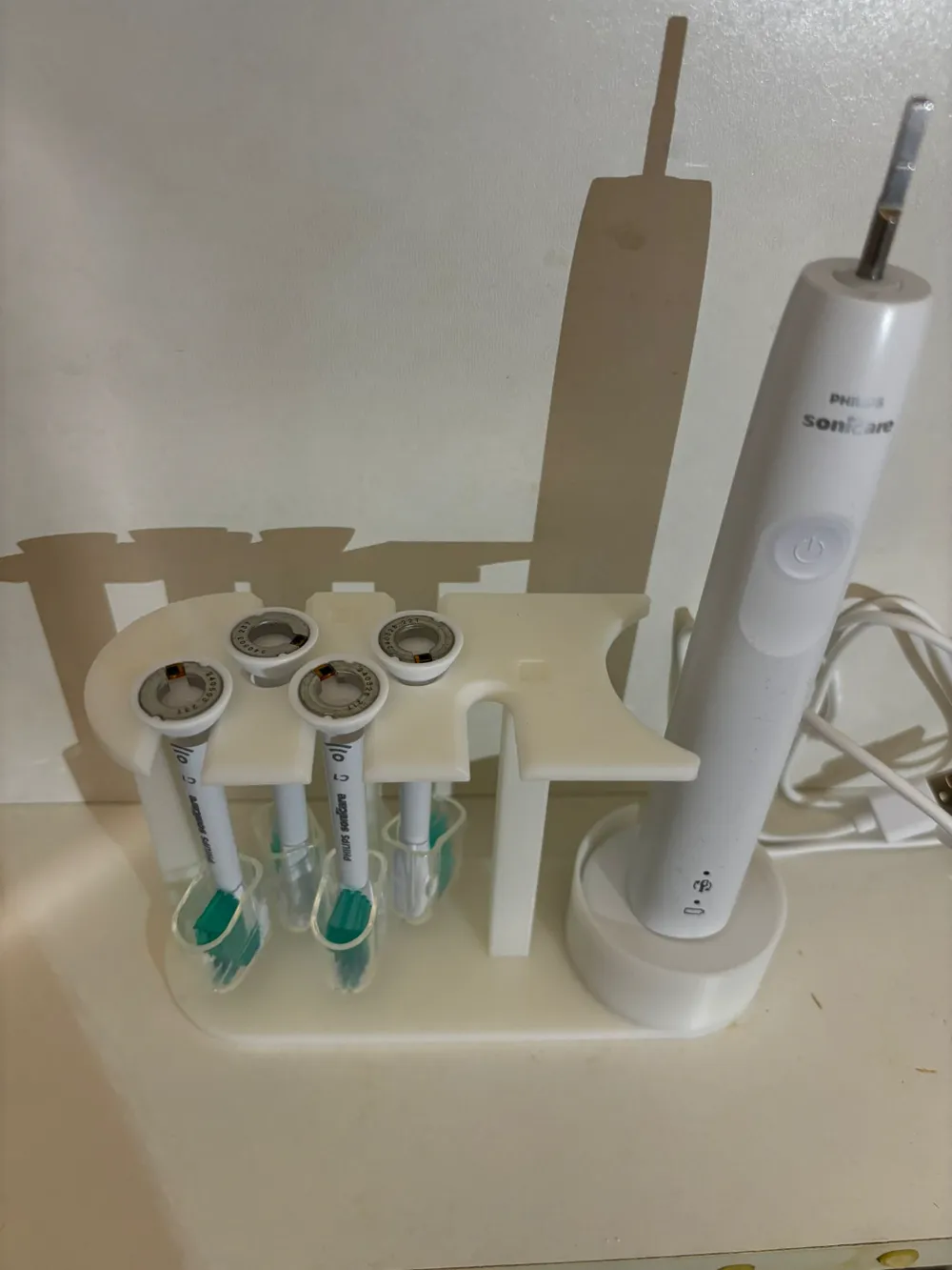 Philips sonicare 3100 stand with toothbrush holder by Rucis - MakerWorld