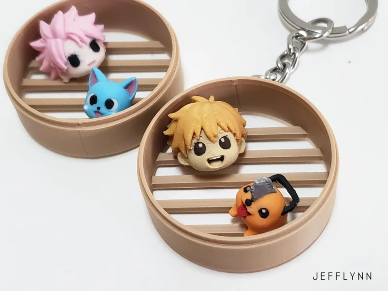 Denji X Pochita (Chainsaw Man) Fidget Keychain
