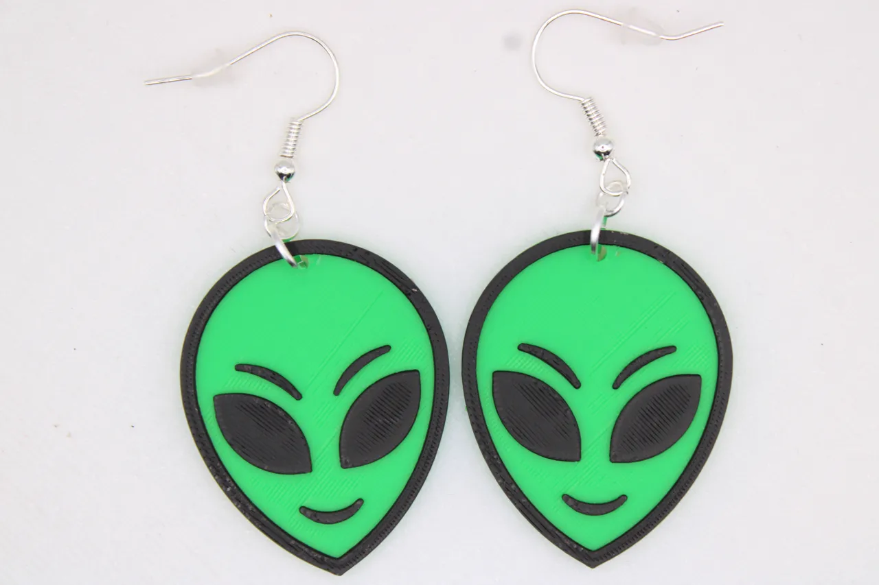 Alien Earrings view 2