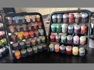Citadel colour paint pot rack and storage system