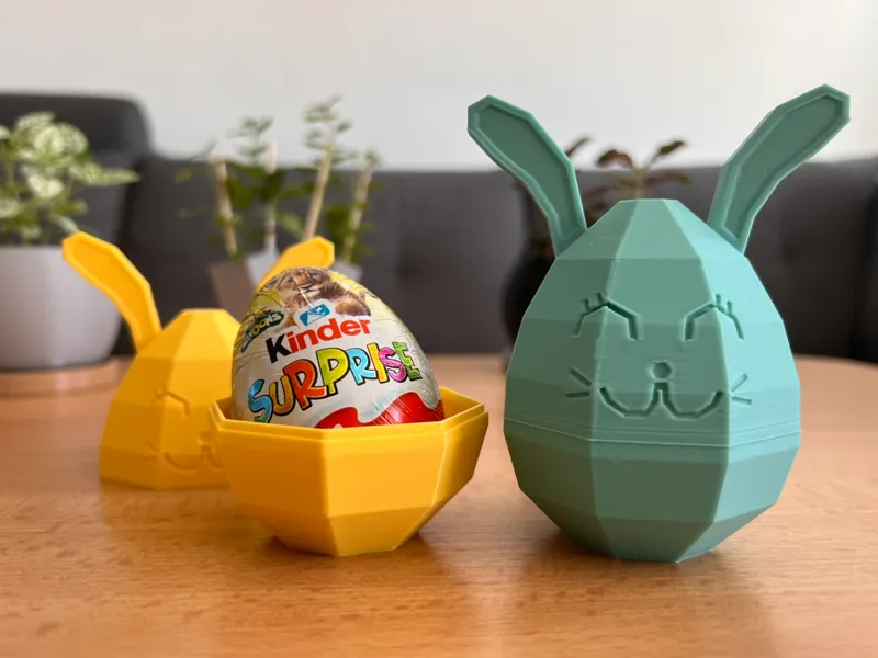 Octagonal egg with surprise inside!