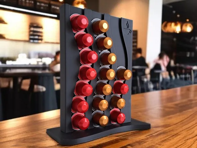 Wavy design Nespresso capsule holder & organizer