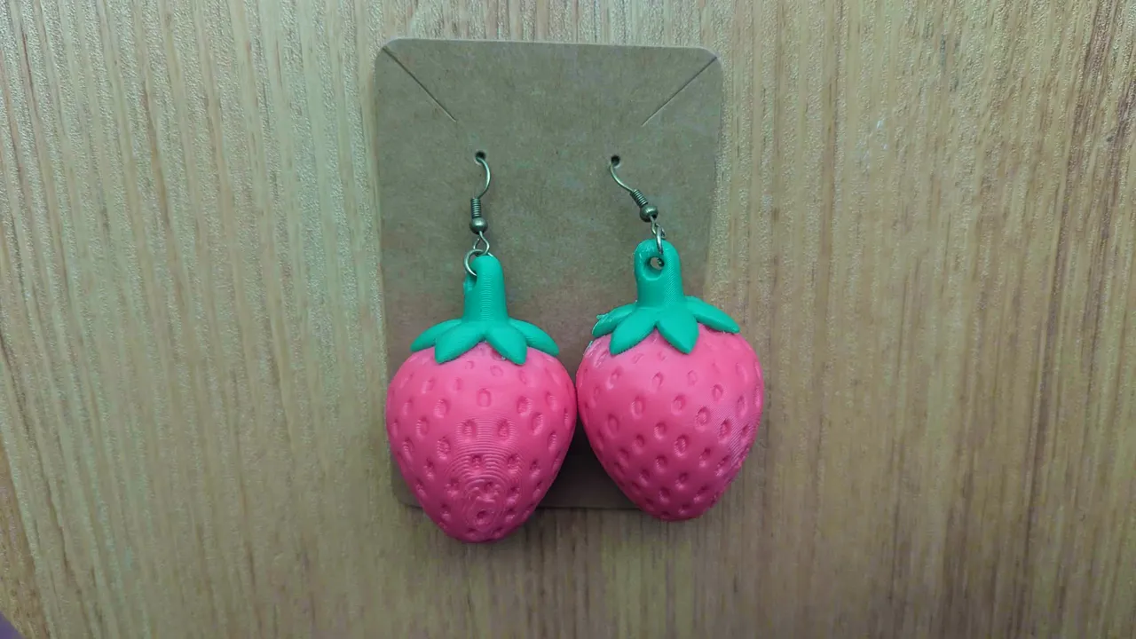 Awayuki Strawberry Earrings view 3