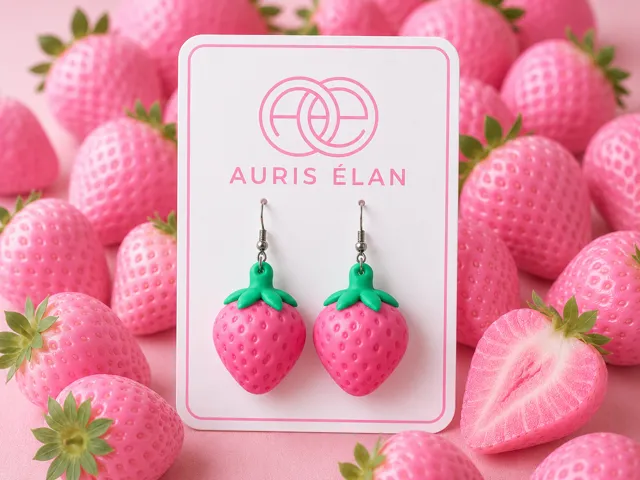 Awayuki Strawberry Earrings