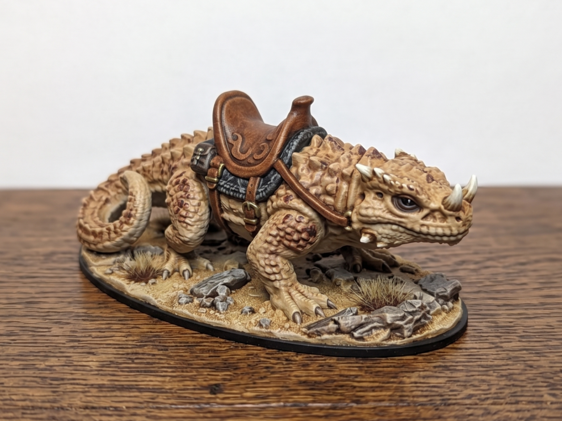 DnD Underdark Riding Giant Lizard Mount miniature