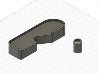 Poop chute Base/Riser for Anti-Vibration Feet