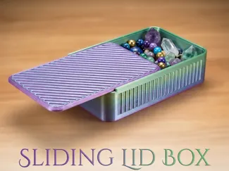 Textured Sliding Box - Gift Box & Organizer