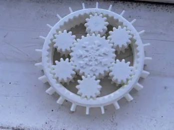 snow flake spinner
