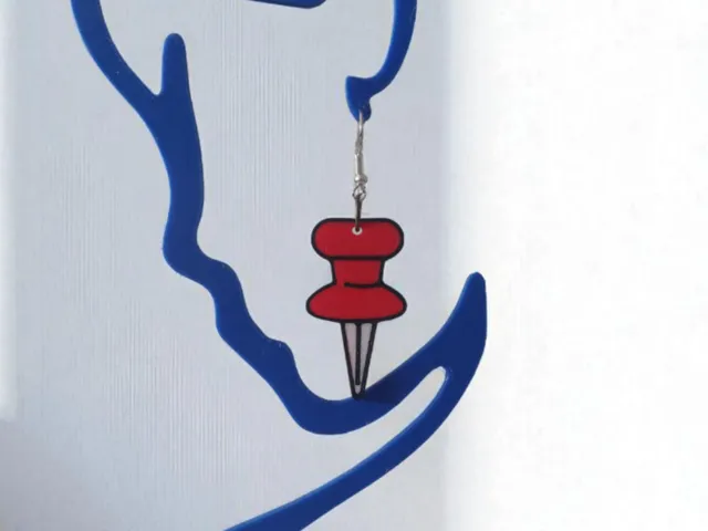 Thumbtack Multicolor Earrings