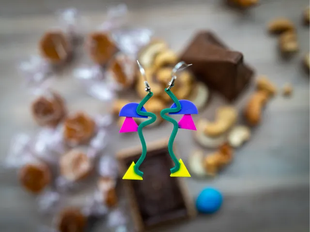 SnackZone 80's Style Earrings