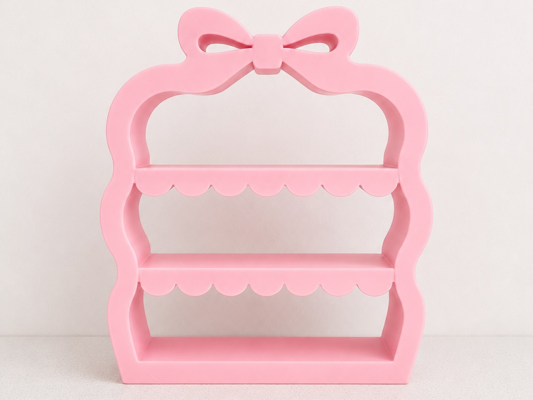 Cute Bow Display Shelf Organizer|No Supports