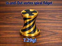 0.12mm layer, 7g, 2 walls, 15% infill, vortex spiral fidget!