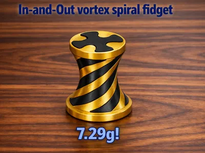 In-and-out Vortex Spiral fidget! (Print-in-Place)!