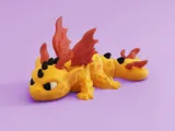 Фигурка Fire Dragon с артикулирано тяло