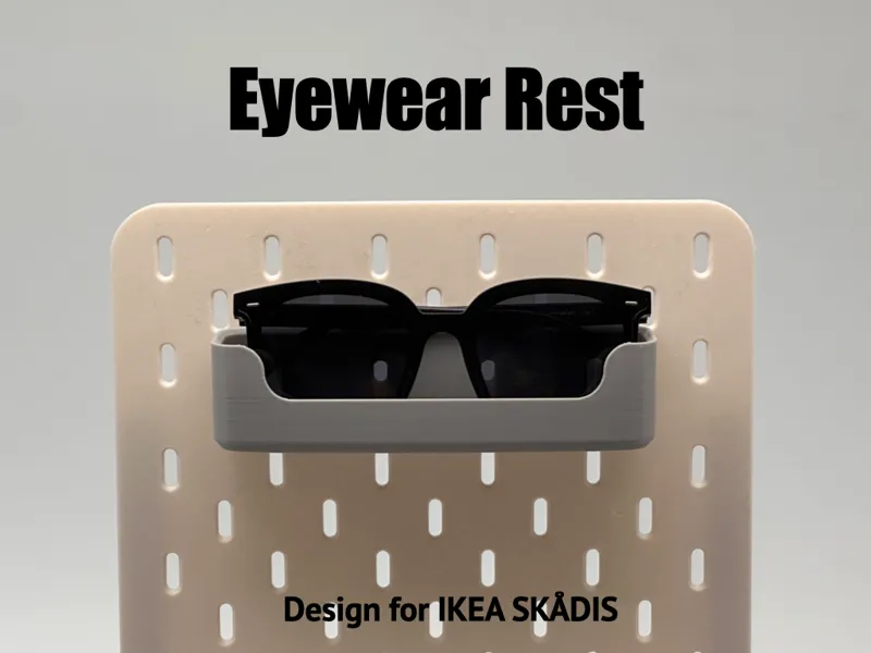 IKEA SKADIS Pegboard Glasses Tray Holder Rack