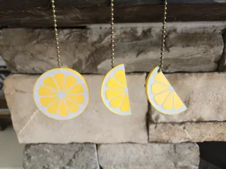 Citrus (Lemon/ Lime) Celing Fan or Light Pull