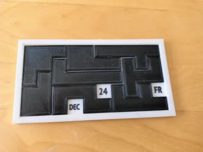 Calendar puzzle (hard version from MathEtudes)