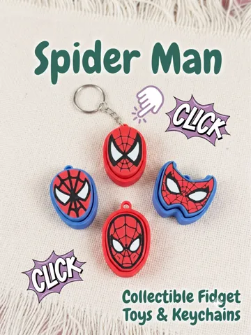 Objeto manipulable: Spider-Man Fidget Clicker Set — vista de referencia 2