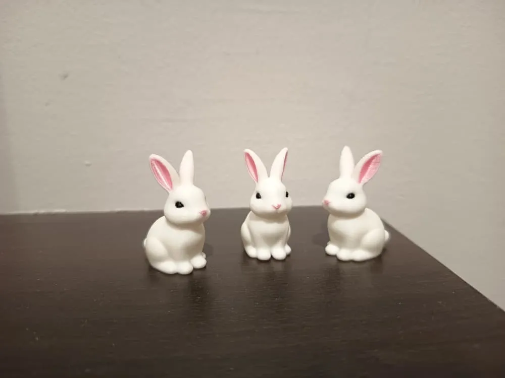 Cute Rabbit Figurine - Free 3D Print Model - MakerWorld