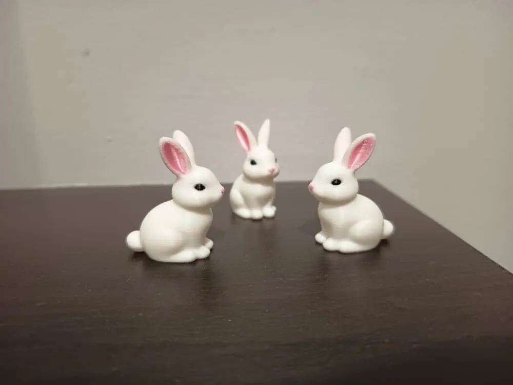 Cute Rabbit Figurine - Free 3D Print Model - MakerWorld