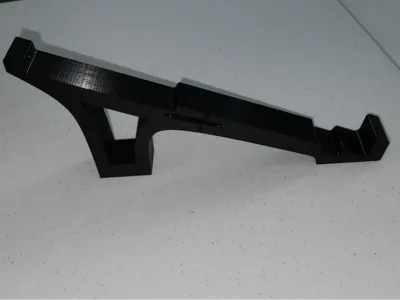 MSI GE76 raider laptop stand with swords