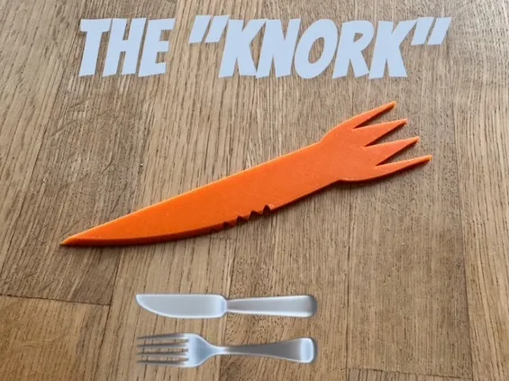 Camping Knife and Fork "The Knork"