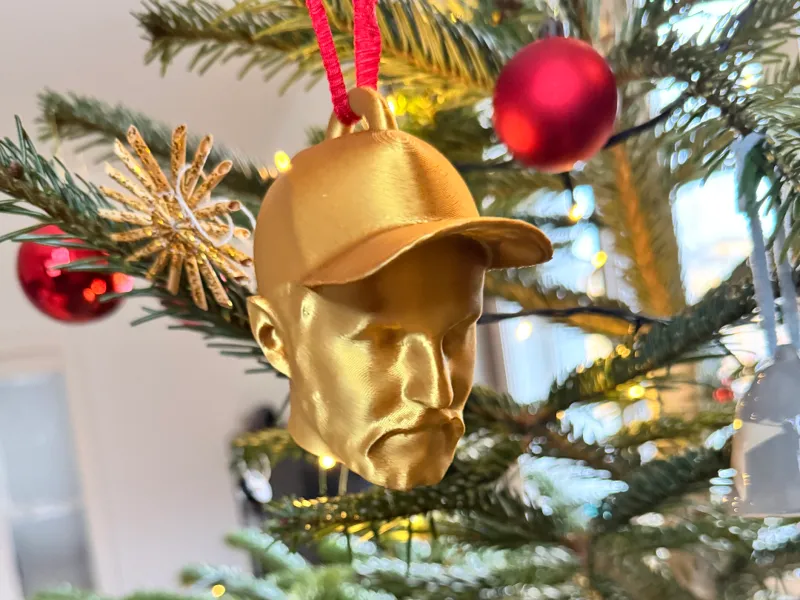 Mein Kopf als Weihnachtsbaum Kugel