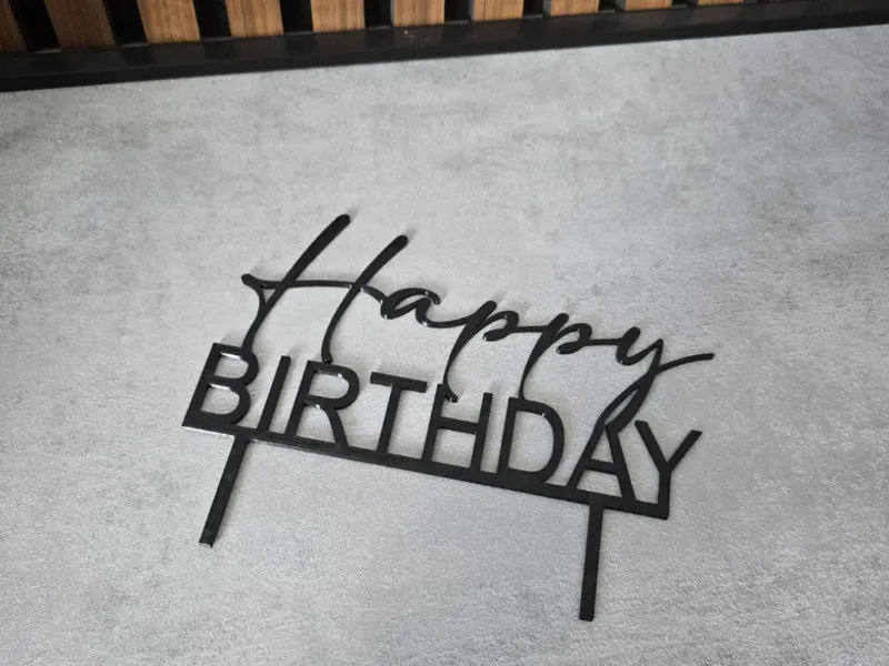 Happy Birthday Cake topper