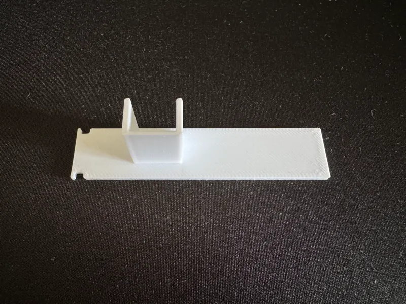 Seitendeckel für Gardinenschiene 