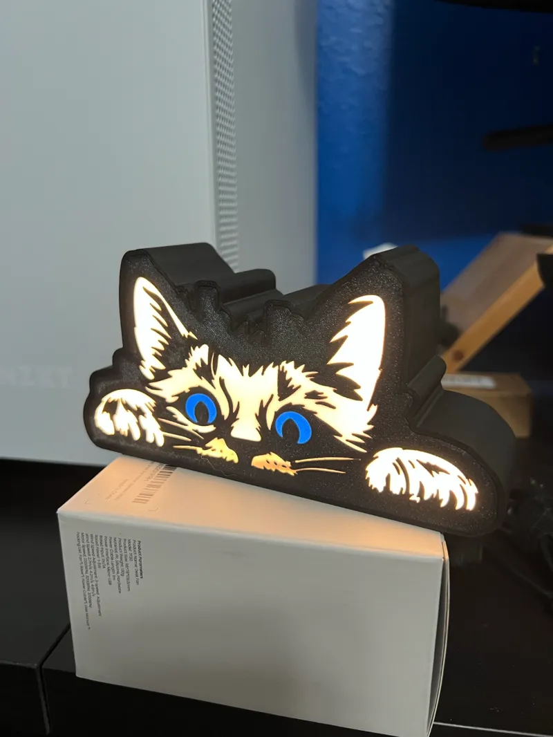 Peekaboo Cat Lightbox