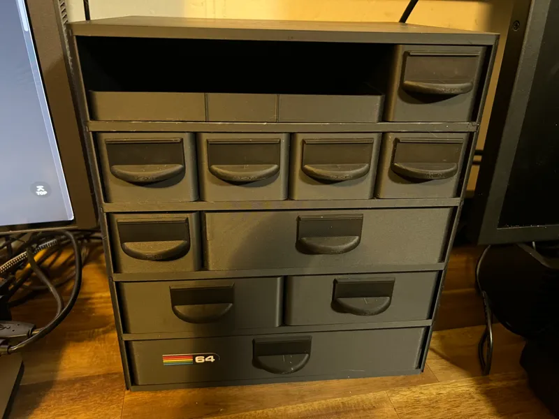stackable modular drawer & tray cabinet
