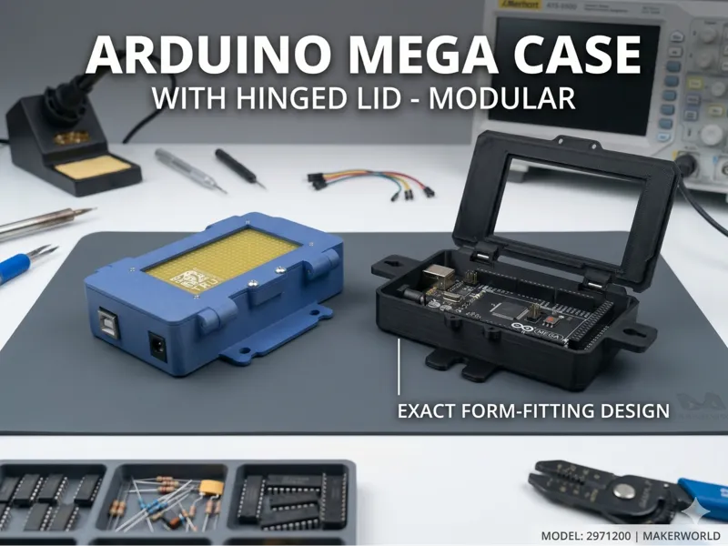 Arduino Mega Gehäuse mit Klappdeckel | modular