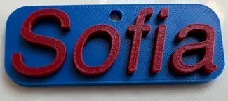 Sofia name tag