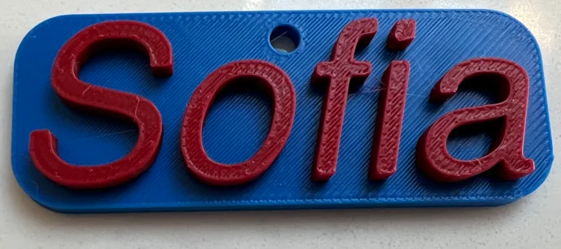 Sofia name tag