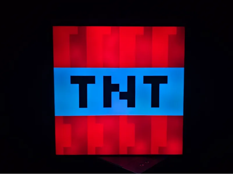 Minecraft TNT Lightbox