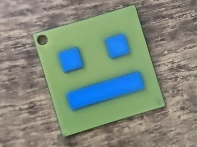 Geometry Dash Keychain
