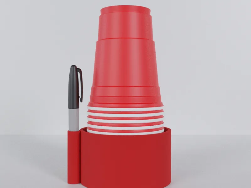Solo Station - Party Cup Holder With Sharpie Slot