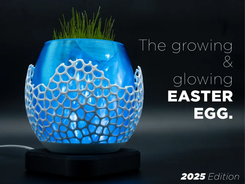 The growing & glowing easter egg 2025
