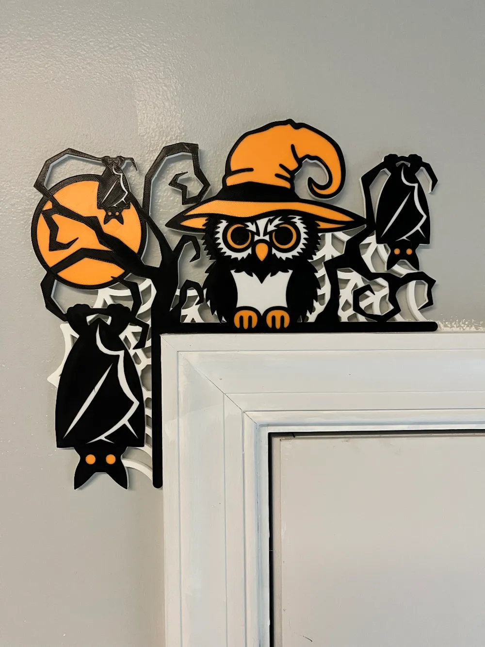 Gruseliger Eulen-Halloween-Türecke von Stellar Prints MakerWorld ...